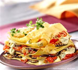 lasagne aux légumes et tomates confites