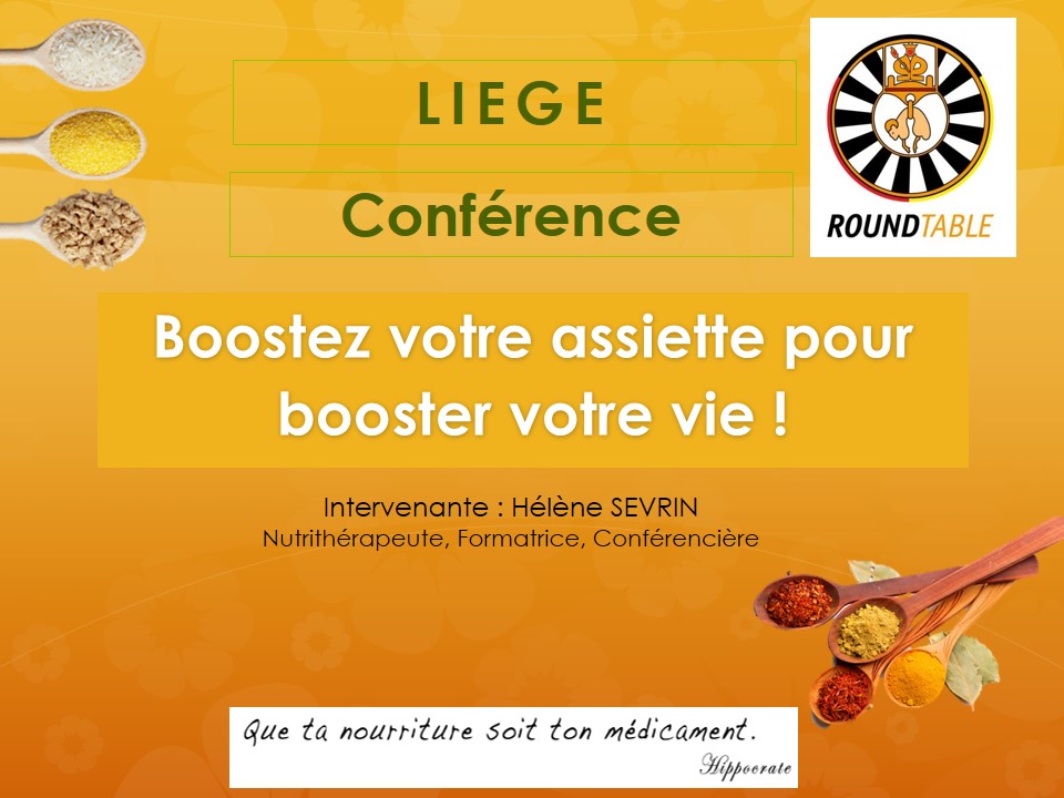 Conférence pour la Table Ronde de Liège